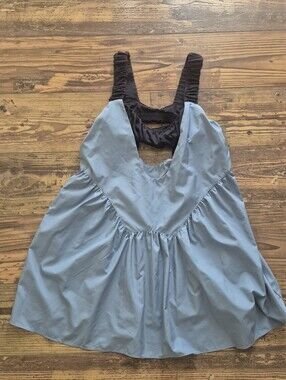 Free People Movement One Two Punch Dress  Blue And Black Size Small